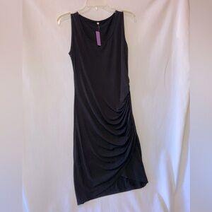NWT Elegant Black Sleeveless Maternity Dress